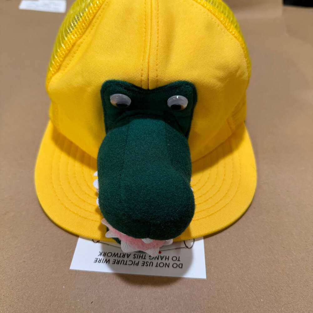 Vintage Alligator Alcatraz Mesh Trucker Snapback Hat